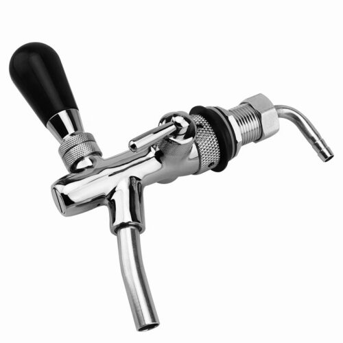 Adj flow control tap 52mm shank – Chrome