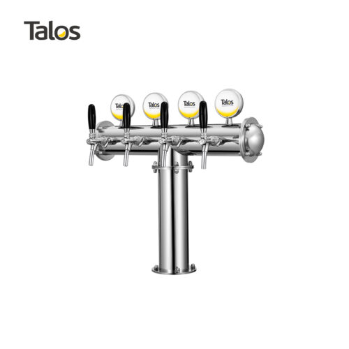 T-Shaped Beer Tower 4 Taps